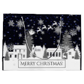 Sac cadeau de village de Noël (Dos)