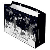 Sac cadeau de village de Noël (Dos Angle)