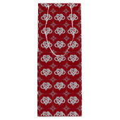 Sac cadeau de vin de coeur infinity (Dos)