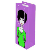 Sac cadeau de vin de Jazzy (Devant Angle)