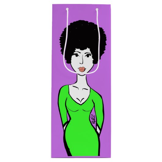 Sac cadeau de vin de Jazzy (Devant)