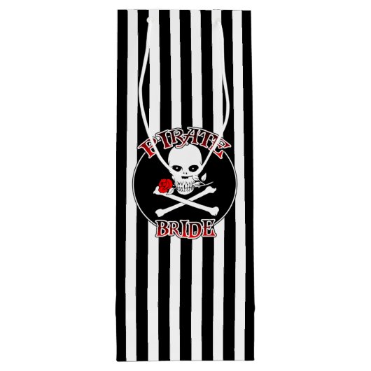 Sac cadeau de vin de mariée pirate (Dos)