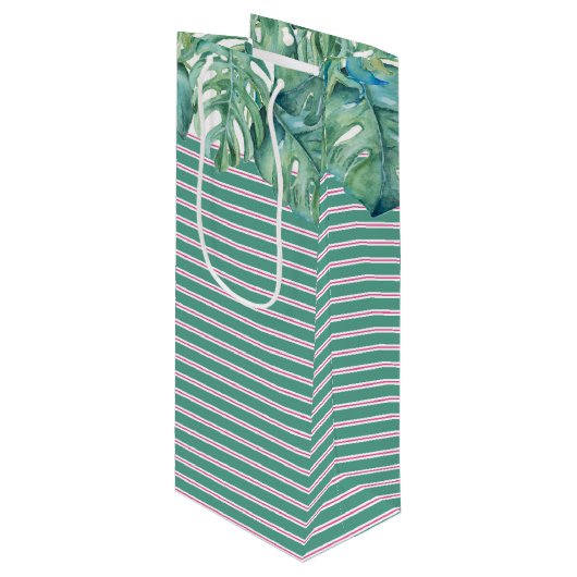 Sac cadeau de vin de Noël Palm Beach (Devant Angle)