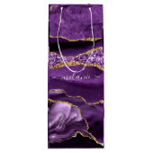 Sac Cadeau de Vin Personnalisé avec Votre Nom en M (Dos)