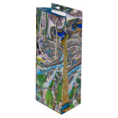 Sac cadeau de vin racine de mangrove (Devant Angle)