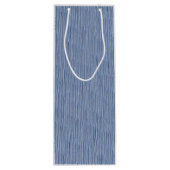 Sac cadeau de vin rayé de charme (Dos)