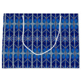 Sac cadeau décoratif bleu (Devant)