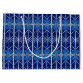 Sac cadeau décoratif bleu (Dos)