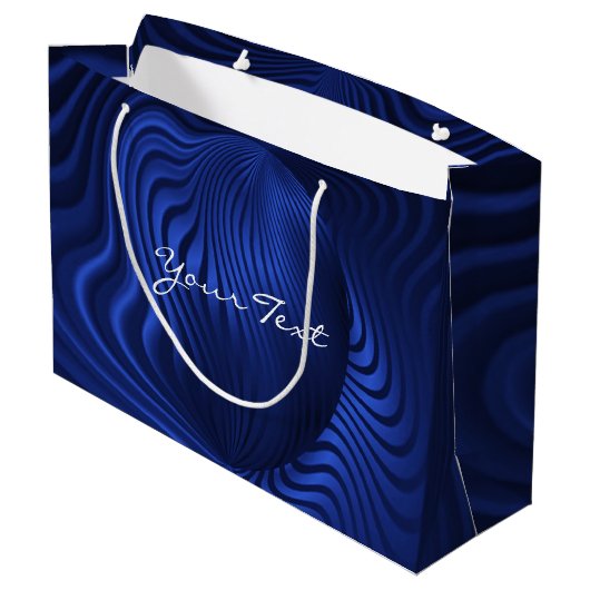 Sac cadeau décoratif Blue Navy (Dos Angle)