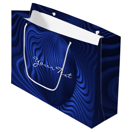 Sac cadeau décoratif Blue Navy (Devant Angle)