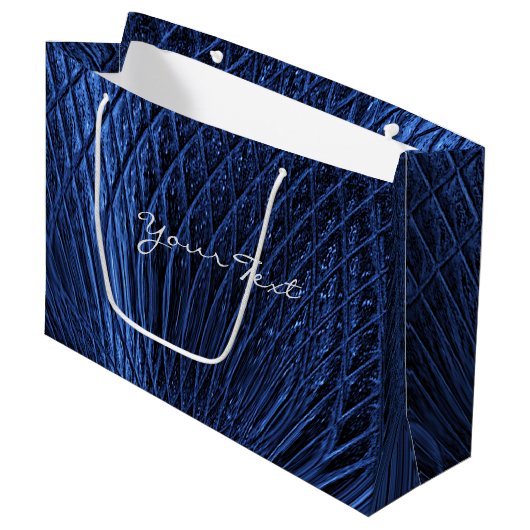 Sac cadeau décoratif Blue Navy (Devant Angle)
