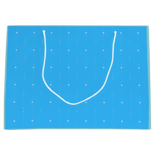 Sac cadeau Deep Sky Blue - Falling Stars (Devant)