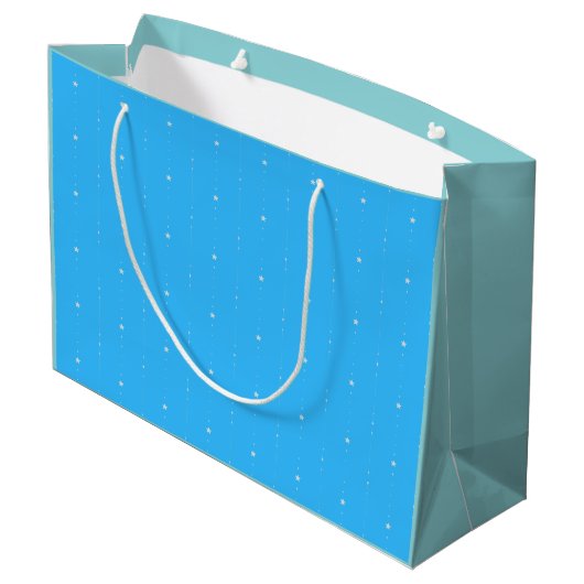 Sac cadeau Deep Sky Blue - Falling Stars (Dos Angle)
