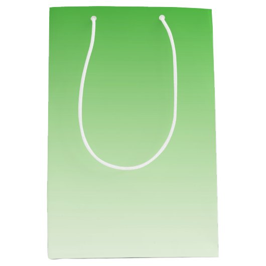 Sac cadeau dégradant vert foncé à vert clair (Devant)