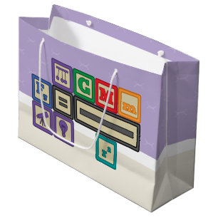 Sac cadeau des blocs de futurs physiciens
