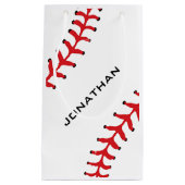 Sac cadeau design de baseball softball (Devant)