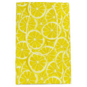 Sac cadeau design de citrons coupés (Devant)