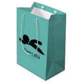 Sac cadeau design de natation (Dos Angle)