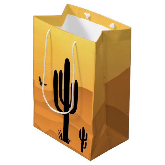 Sac cadeau Design Desert Cactus (Devant Angle)