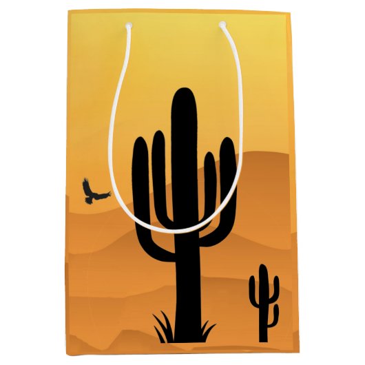 Sac cadeau Design Desert Cactus (Devant)