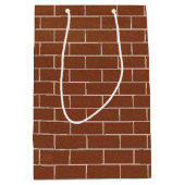 Sac cadeau design mur en briques (Devant)