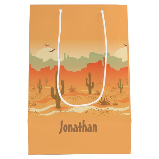 Sac cadeau Design Paysage du désert (Dos)