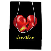 Sac cadeau design pour gants de boxe (Dos)