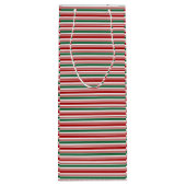Sac cadeau design Red and Green Stripes (Dos)
