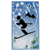 Sac cadeau design ski (Dos)