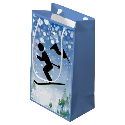 Sac cadeau design ski (Dos Angle)