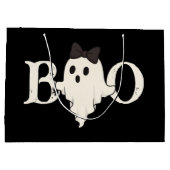 Sac cadeau d'Halloween mignonne - Fantôme "Boo" av (Dos)