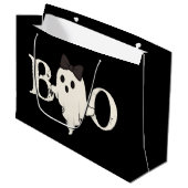 Sac cadeau d'Halloween mignonne - Fantôme "Boo" av (Devant Angle)