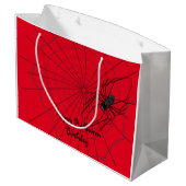 Sac cadeau d'Halloween Spider, personnaliser (Dos Angle)