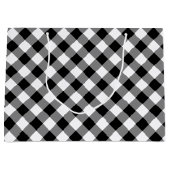 Sac cadeau Diagonal Noir et Blanc (Devant)