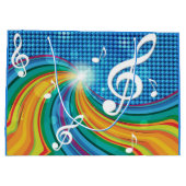 Sac cadeau d'illustration de musique (Dos)