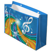 Sac cadeau d'illustration de musique (Devant Angle)