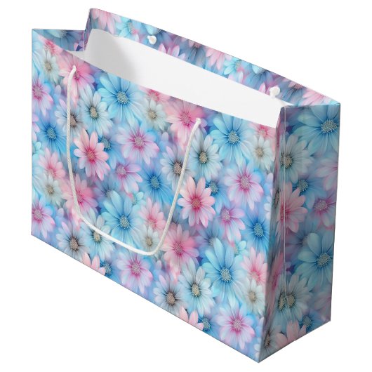 Sac cadeau d'impression florale (Devant Angle)