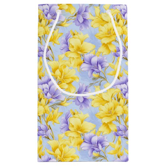 Sac cadeau d'impression florale (Dos)