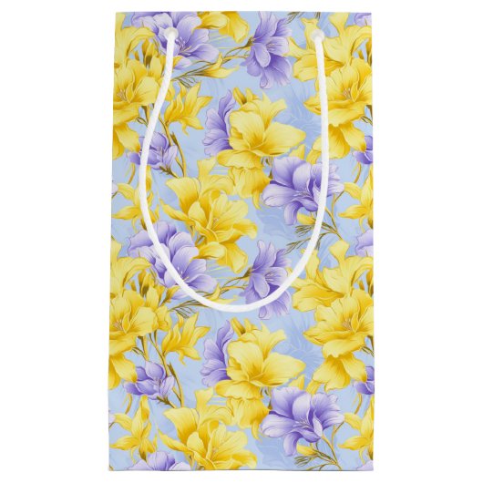 Sac cadeau d'impression florale (Devant)