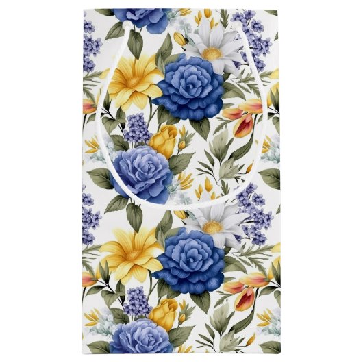 Sac cadeau d'impression florale (Dos)