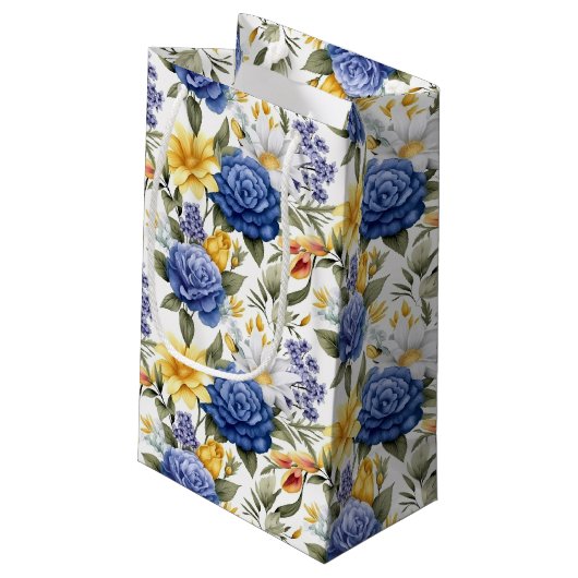 Sac cadeau d'impression florale (Dos Angle)