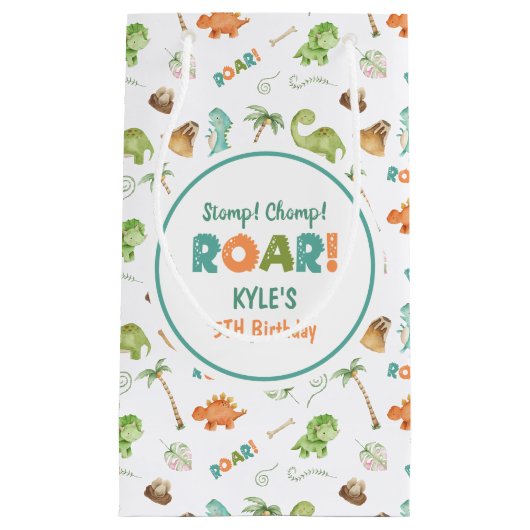 Sac cadeau Dinosaur Aquarelle (Devant)