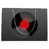 Sac cadeau disque vinyle rétro (Dos)