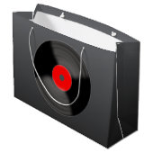 Sac cadeau disque vinyle rétro (Dos Angle)