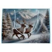 Sac cadeau Donner et Blitzen (Devant)