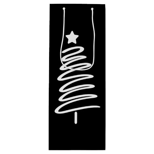 Sac cadeau Doodle Christmas Tree (Devant)