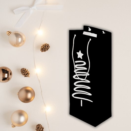 Sac cadeau Doodle Christmas Tree