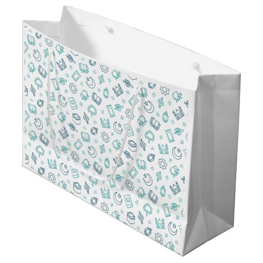 Sac cadeau Doodles Ramadan (Devant Angle)