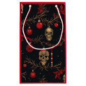 Sac cadeau d'ornement crânien (rouge) (Dos)