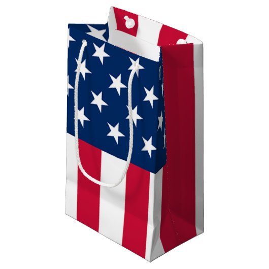 Sac Cadeau Drapeau Américain (Devant Angle)